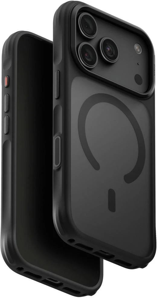 Dėklas UNIQ Veren, skirtas iPhone 18 Pro / 17 Pro, su Magclick įkrovimu, juodas