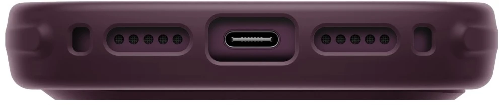 Dėklas UNIQ Veren, skirtas iPhone 18 Pro / 17 Pro, su Magclick įkrovimo funkcija, bordo spalvos