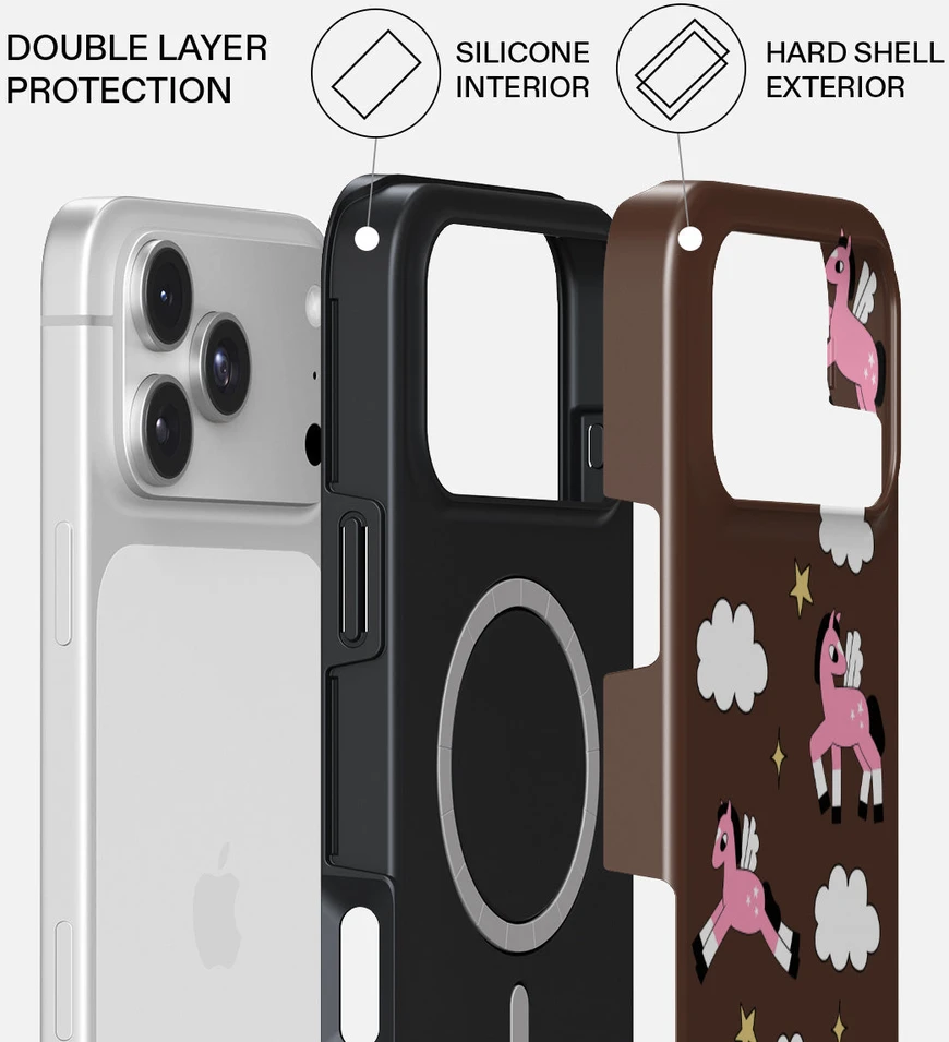 Dėklas Cases And Covers Burga Tough MagSafe Case, Cloud Hopping – iPhone 18 Pro