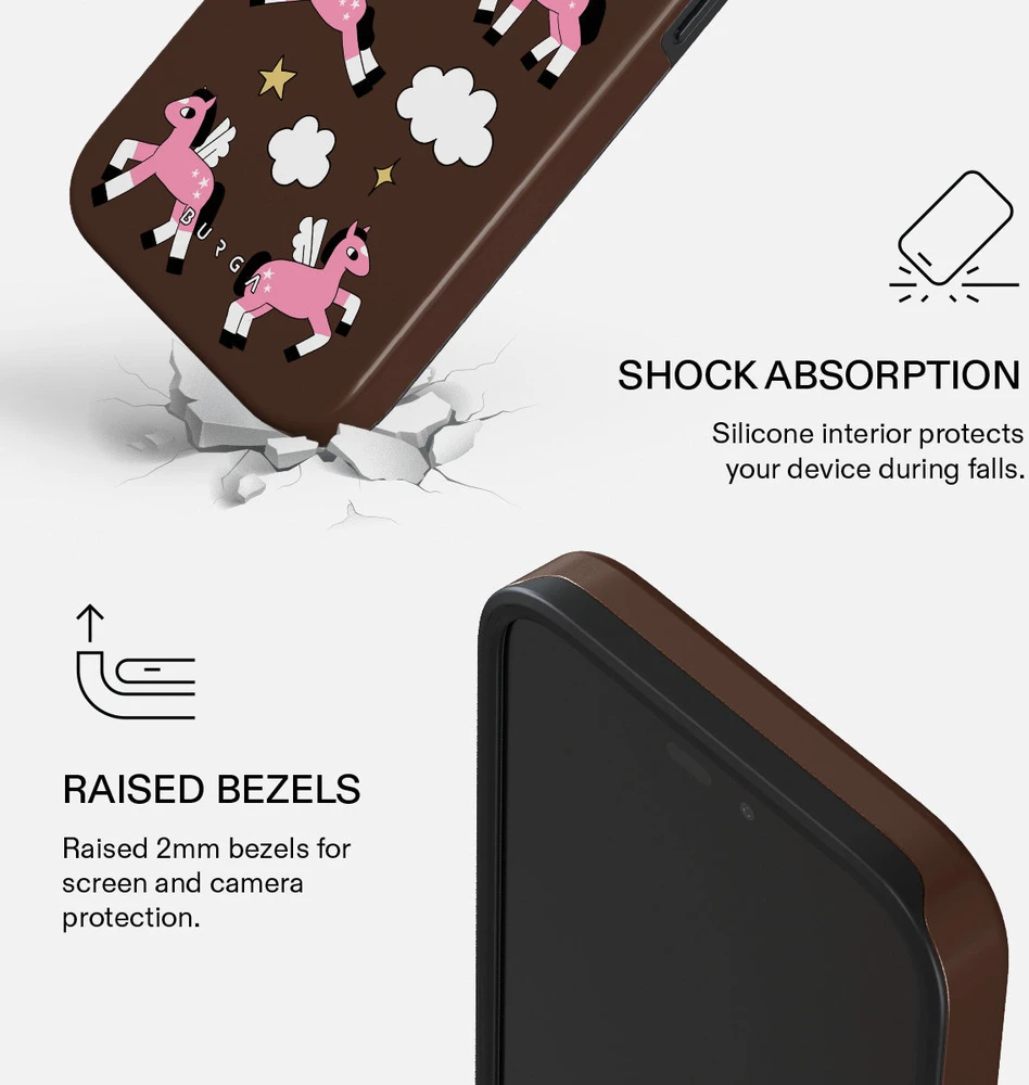 Dėklas Cases And Covers Burga Tough MagSafe Case, Cloud Hopping – iPhone 18 Pro