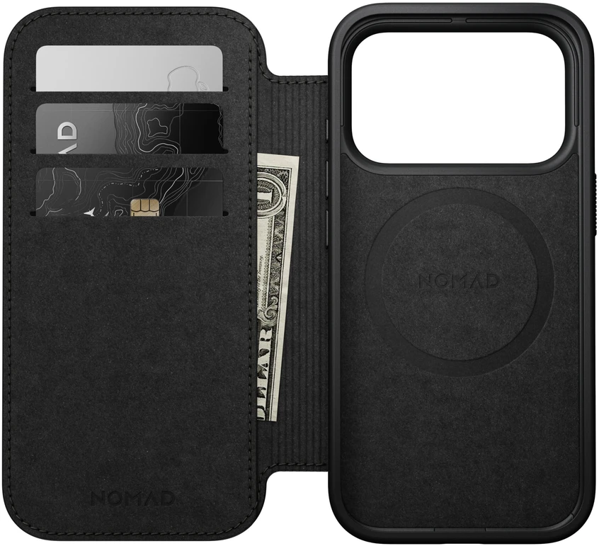 Dėklas Cases and Covers - Flip Nomad Modern Leather Folio, english tan – iPhone 18 Pro/17 Pro