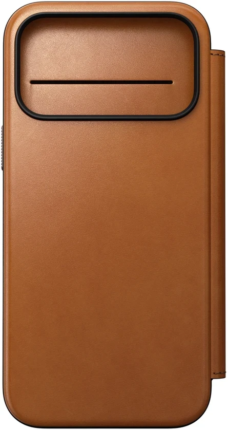 Dėklas Cases and Covers - Flip Nomad Modern Leather Folio, saddle (Horween) – iPhone 18 Pro Max/17 Pro Max