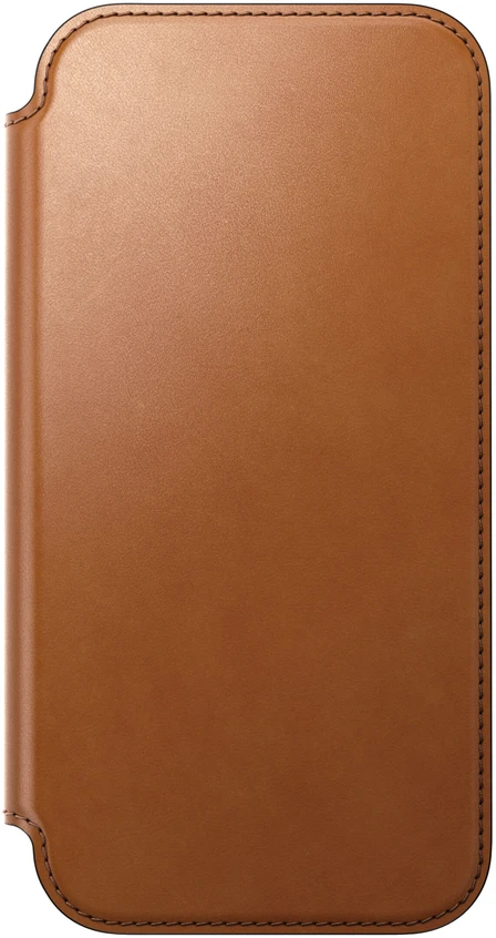 Dėklas Cases and Covers - Flip Nomad Modern Leather Folio, saddle (Horween) – iPhone 18 Pro Max/17 Pro Max