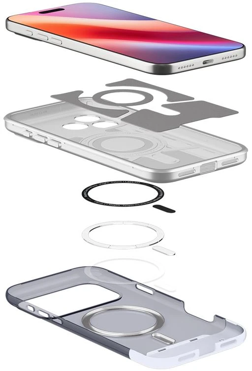 Dėklas Spigen Classic C1 MagSafe, graphite - iPhone 17 Pro