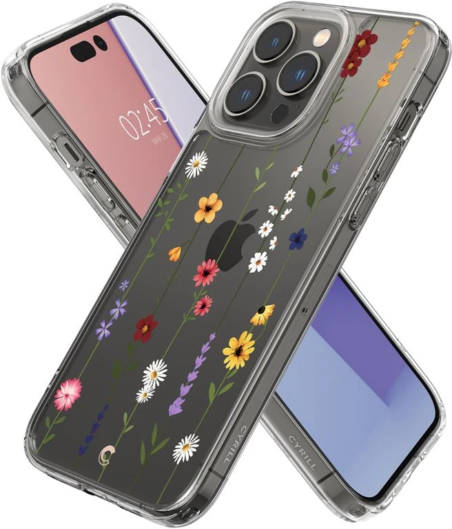 Dėklas Spigen Cyrill Cecile, gėlių sodas - iPhone 14 Pro