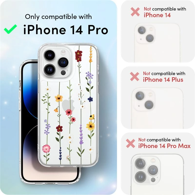 Dėklas Spigen Cyrill Cecile, gėlių sodas - iPhone 14 Pro