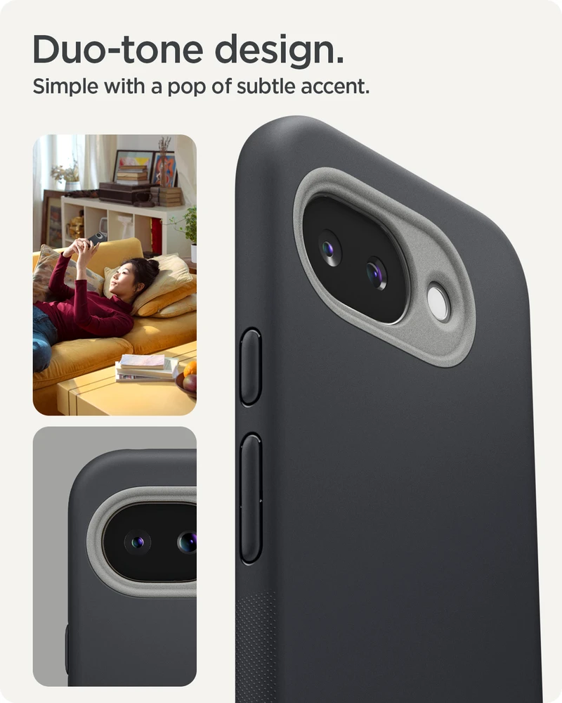 Dėklas Spigen Nano Pop MagSafe, juodas sesame - Google Pixel 10a