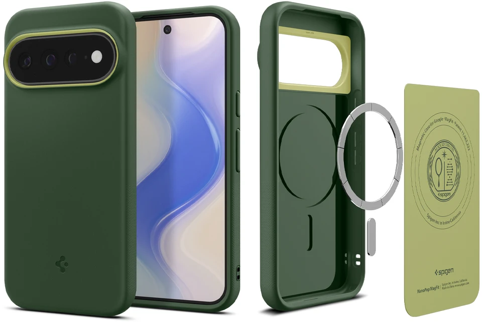 Dėklas Spigen Nano Pop MagSafe, avo žalias – Google Pixel 11 Pro XL