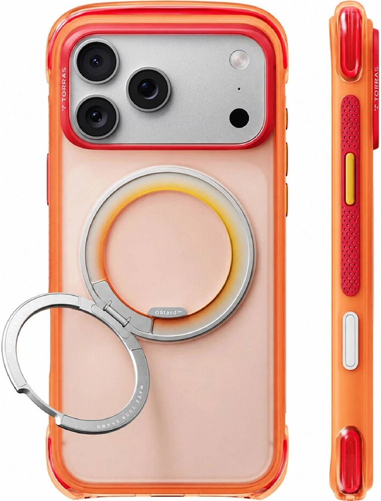Dėklas Cases And Covers Torras O3 Air Core, prism coral – iPhone 18 Pro Max