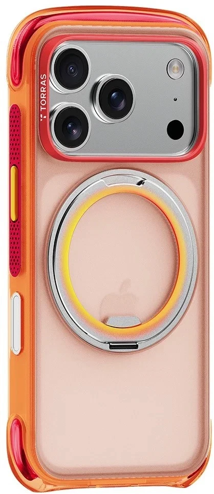 Dėklas Cases And Covers Torras O3 Air Core, prism coral – iPhone 18 Pro Max
