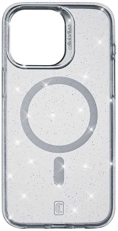 Dėklas Cellular Line Cellularline Sparkle Mag - Apple iPhone 15 Pro MagSafe Case Transparent
