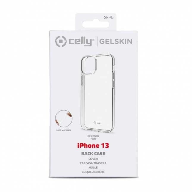 Dėklas CELLY Gelskin galinis dangtelis Apple iPhone 13 Skaidrus