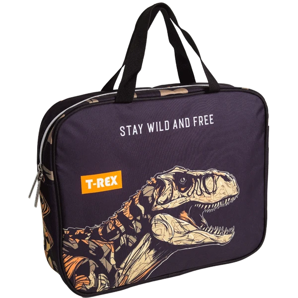 Dėklas dokumentams – piešiniams DeVente, T-Rex A4(36x28x8cm) tekstilinis