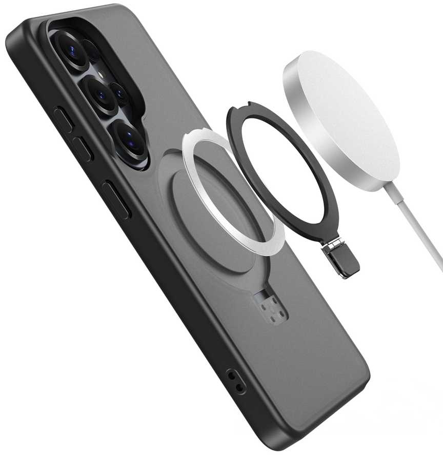 Dėklas Dux Ducis Yind Magnetic Stand Samsung S948 S26 Ultra juodas