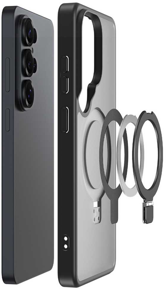 Dėklas Dux Ducis Yind Magnetic Stand Samsung S948 S26 Ultra juodas