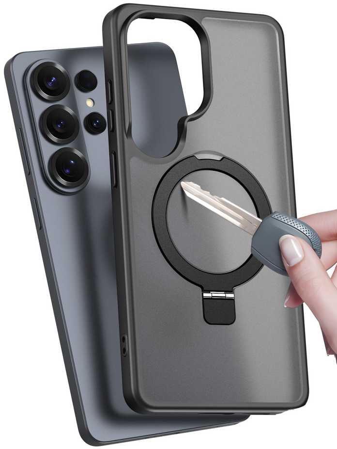 Dėklas Dux Ducis Yind Magnetic Stand Samsung S948 S26 Ultra juodas