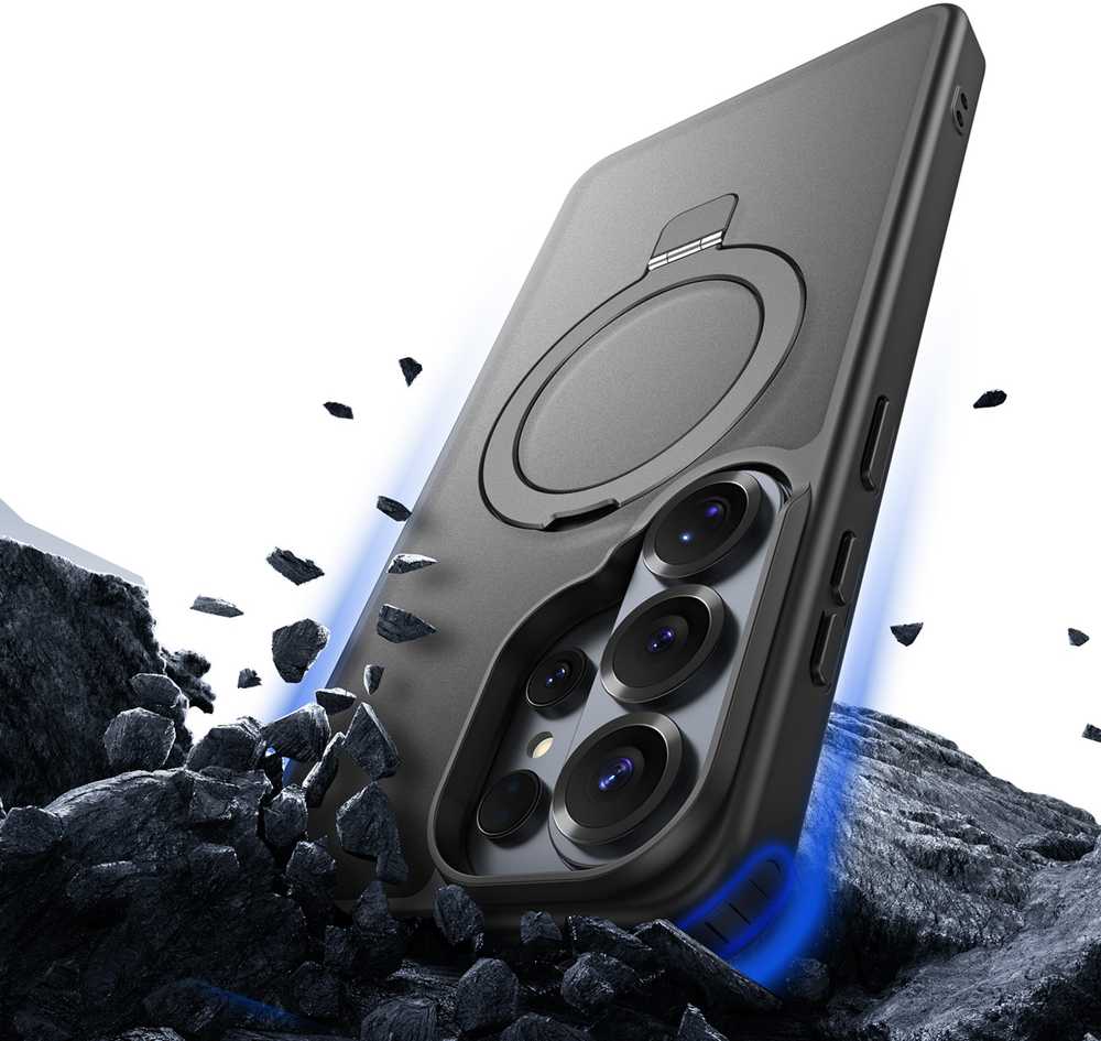 Dėklas Dux Ducis Yind Magnetic Stand Samsung S948 S26 Ultra juodas