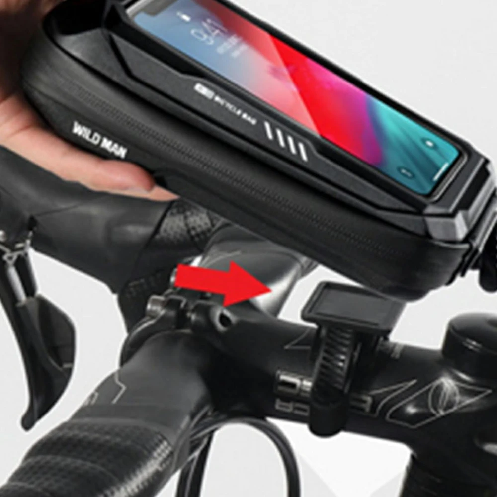 Dėklas/bicycle mount WILDMAN X3 case for handlebar juodos spalvos