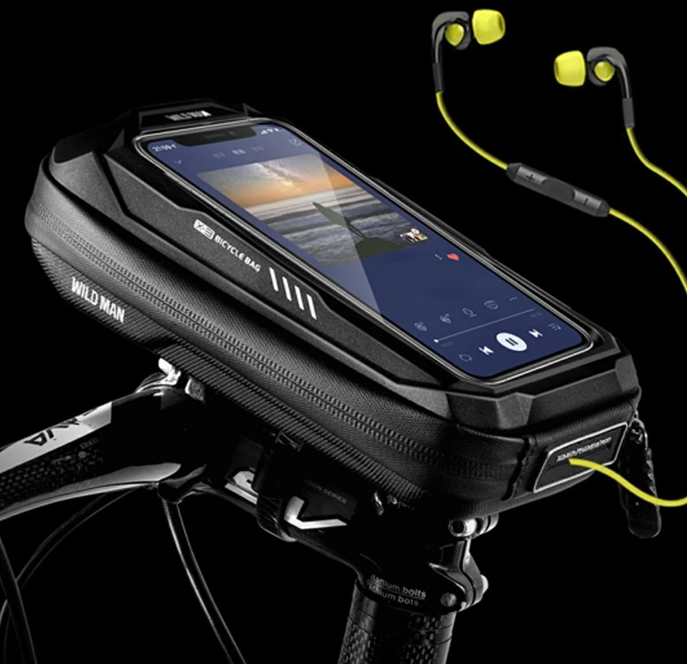 Dėklas/bicycle mount WILDMAN X3 case for handlebar juodos spalvos