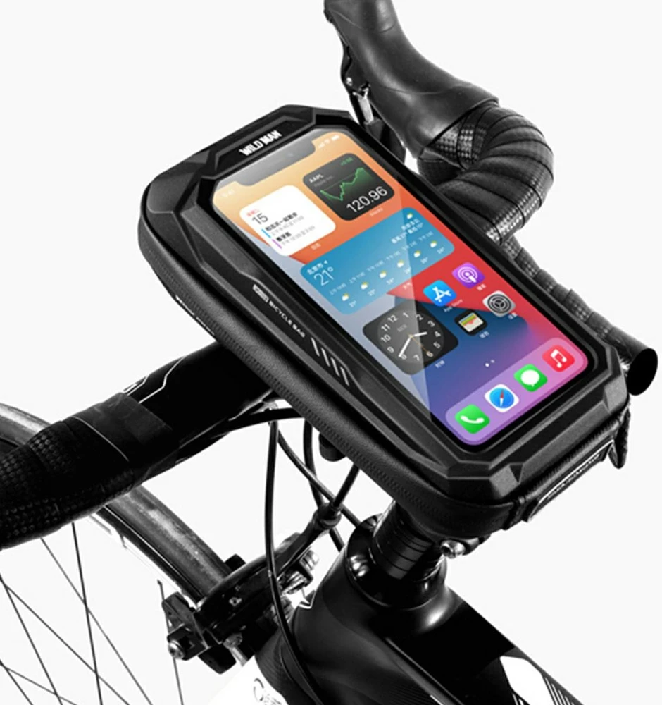 Dėklas/bicycle mount WILDMAN X3 case for handlebar juodos spalvos