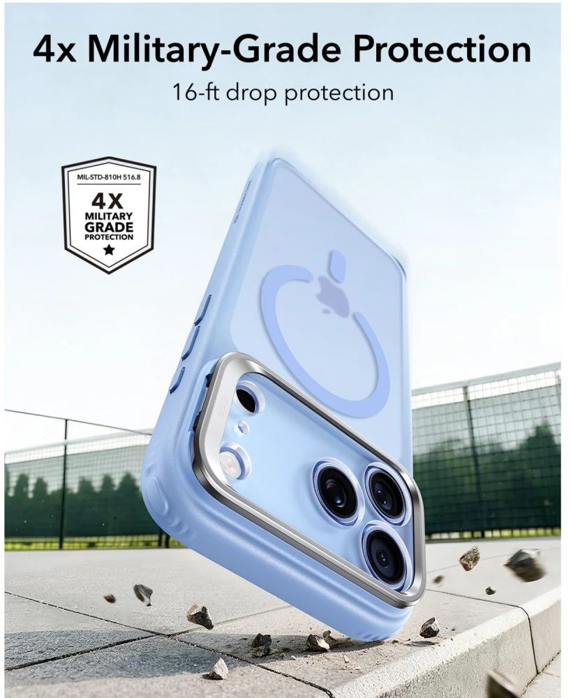 Dėklas Esr Classic Hybrid Kickstand Magsafe iPhone 17 Pro / 18 Pro frosted light mėlynas