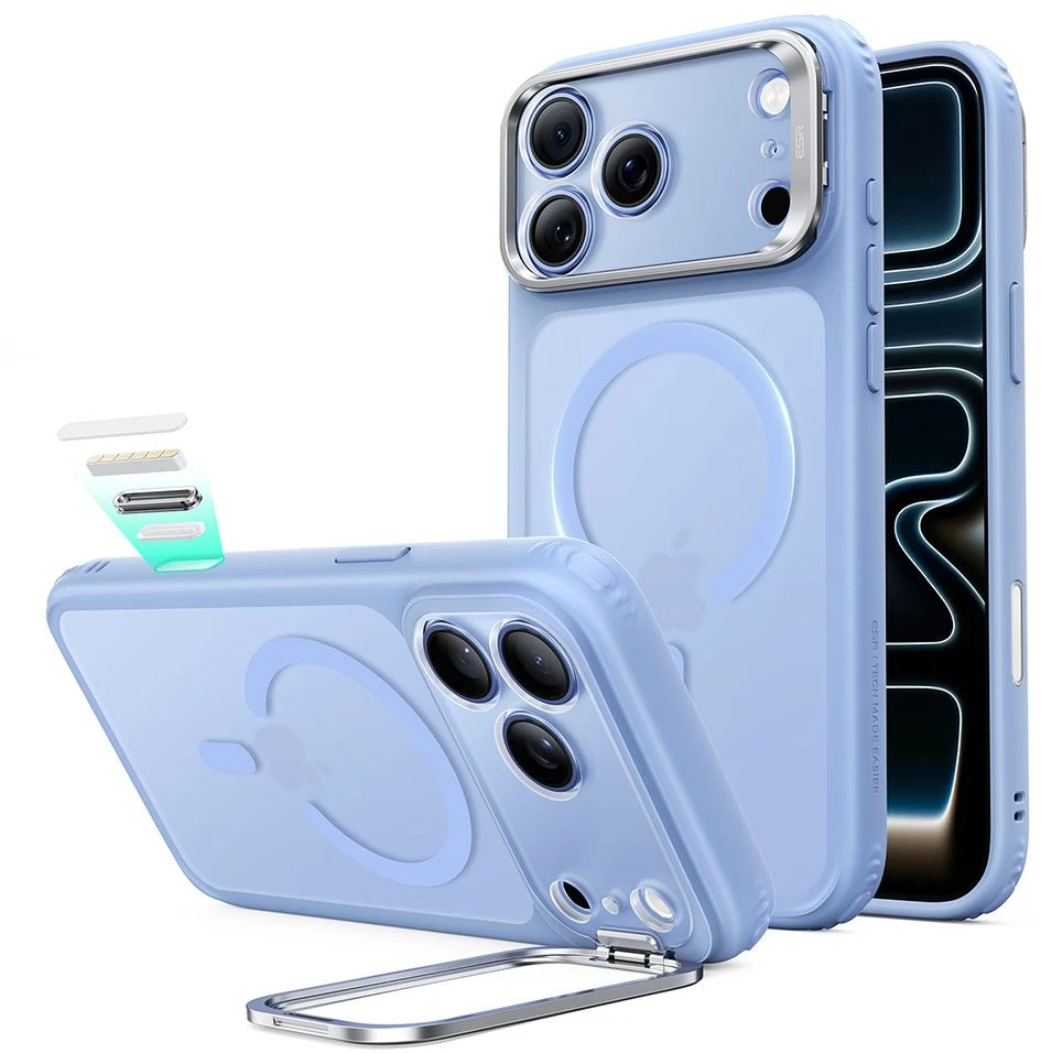 Dėklas Esr Classic Hybrid Kickstand Magsafe iPhone 17 Pro / 18 Pro frosted light mėlynas