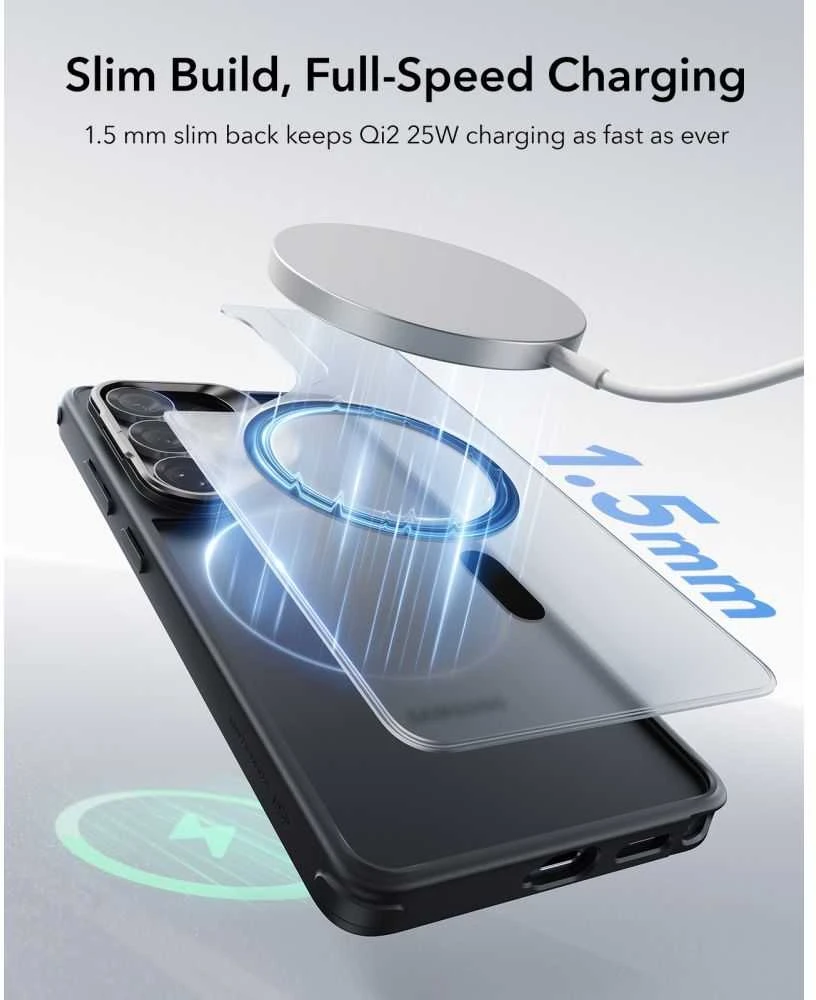 Dėklas ESR Classic Hybrid Kickstand MagSafe Samsung Galaxy S26 Ultra matinės juodos spalvos