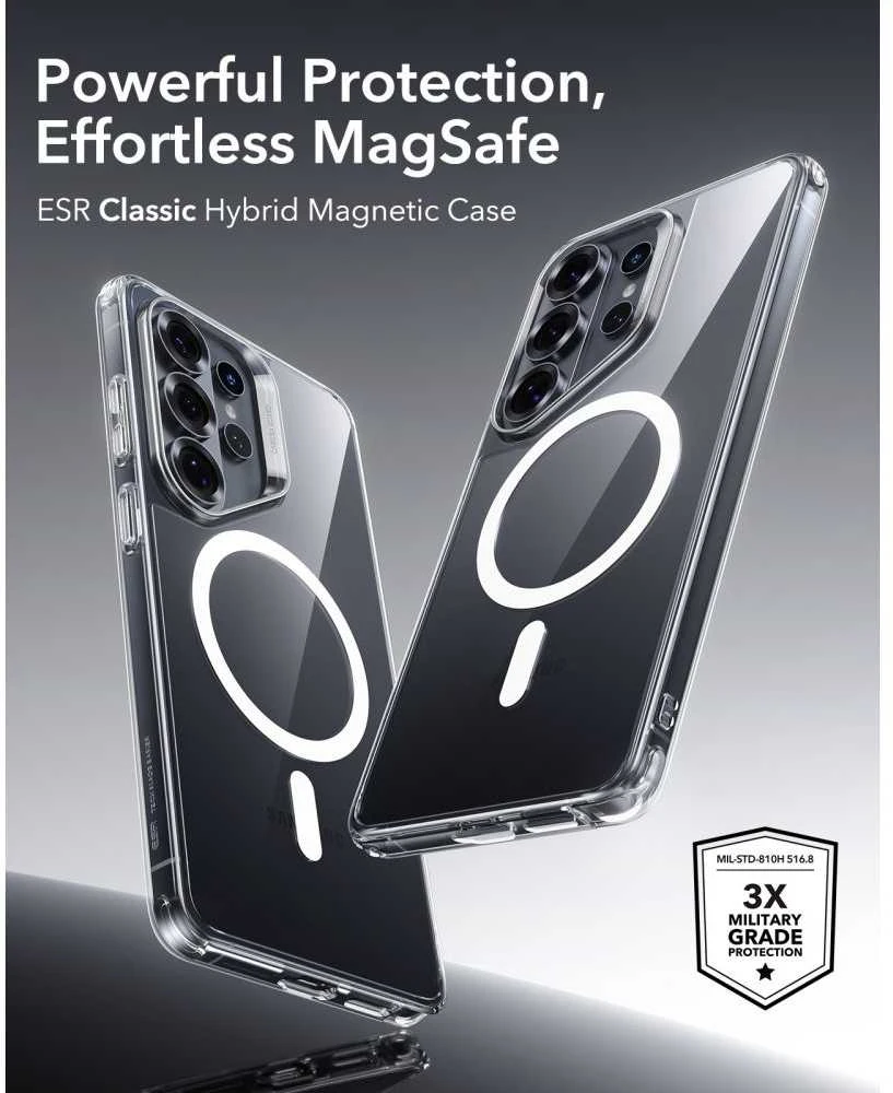 Dėklas ESR Classic Hybrid MagSafe Samsung Galaxy S26 Ultra skaidrus
