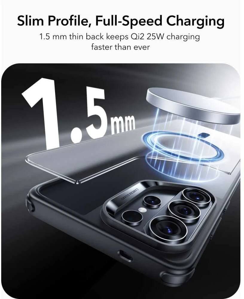 Dėklas ESR Classic Hybrid MagSafe Samsung Galaxy S26 Ultra Frosted juodos spalvos