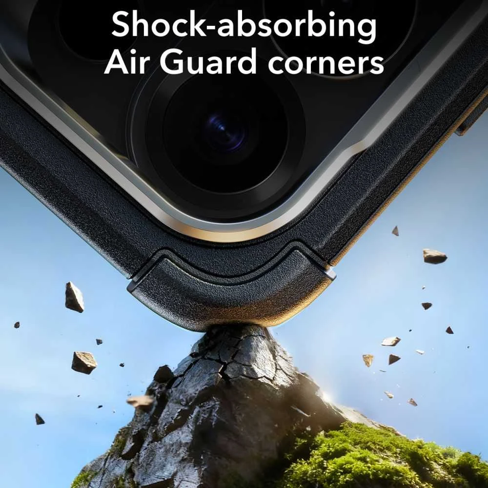 Dėklas ESR Cyber Tough KickStand MagSafe Samsung Galaxy S26 Ultra juodos spalvos
