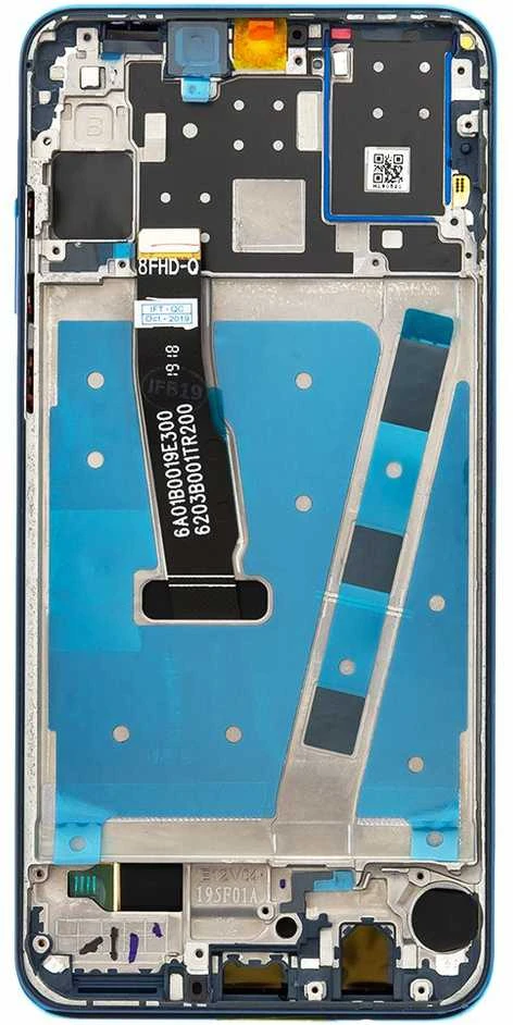 Dėklas For_Huawei LCD Ekranas + Touch Unit + priekinis dangtelis Huawei P30 Lite Mėlyna (48MP nuotraukai)