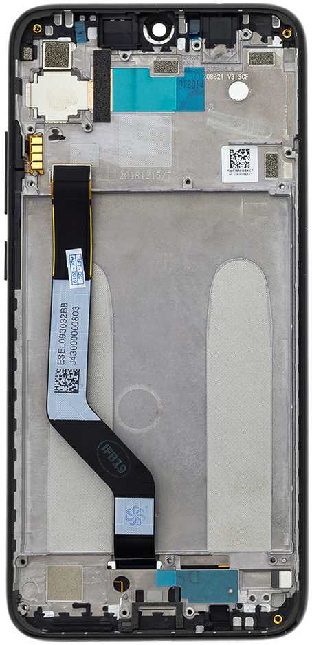 Dėklas For_Xiaomi LCD ekranas + jutiklinis blokas + priekinis dangtelis, skirtas Xiaomi Redmi Note 7 Juodas