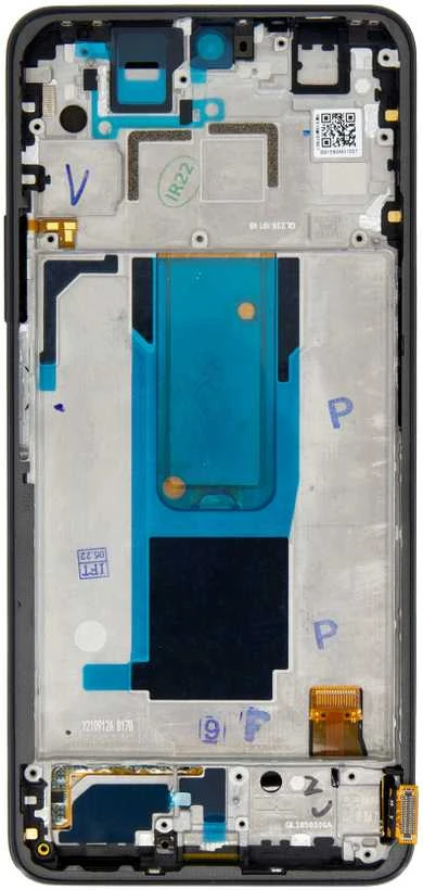 For_Xiaomi LCD Ekranas + Touch Unit + priekinis dangtelis skirtas Xiaomi Redmi Note 11 Pro+ 5G Juodas