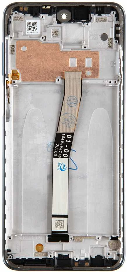 For_Xiaomi LCD Ekranas + Touch Unit + priekinis dangtelis, skirtas Xiaomi Redmi Note 9 Pro/9S/9 Pro Max Interstellar Pilkas