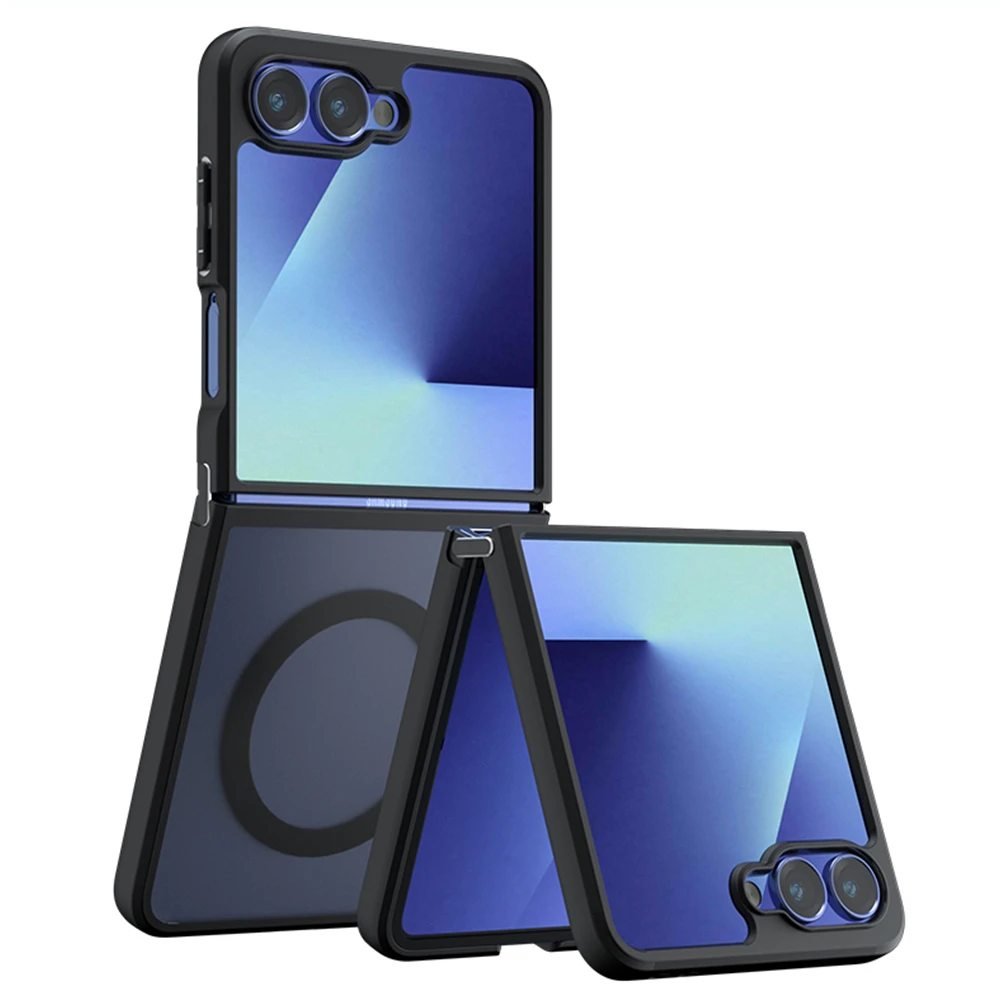 Dėklas Toptel Full Matte Mag Cover Samsung Galaxy Flip 8 juodas
