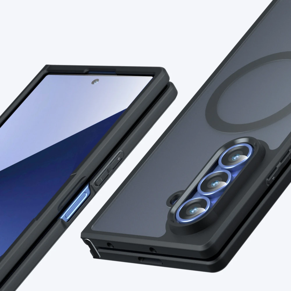 Dėklas Full Matte Mag Cover Samsung Galaxy Fold 8 juodas
