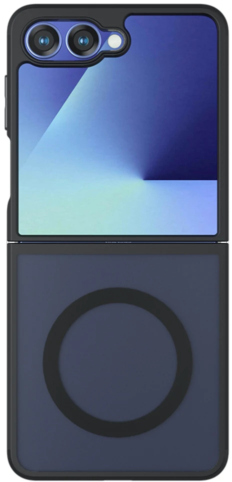 Dėklas Toptel Full Matte Mag Cover Samsung Galaxy Flip 8 juodas