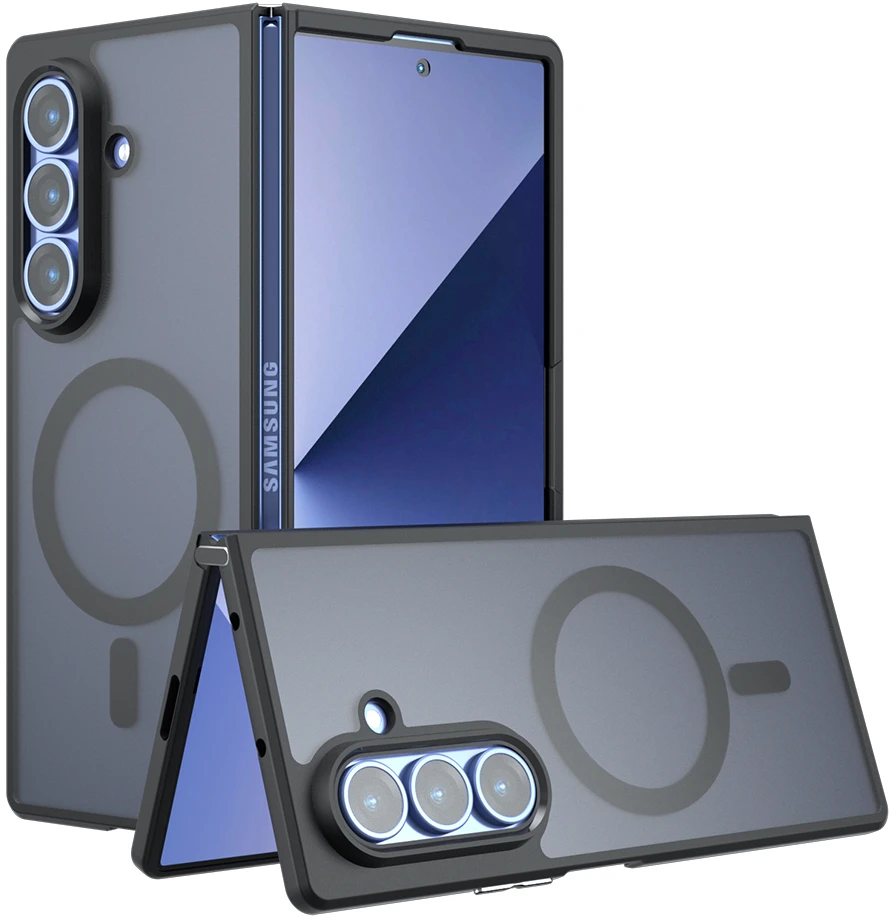 Dėklas Full Matte Mag Cover Samsung Galaxy Fold 8 juodas