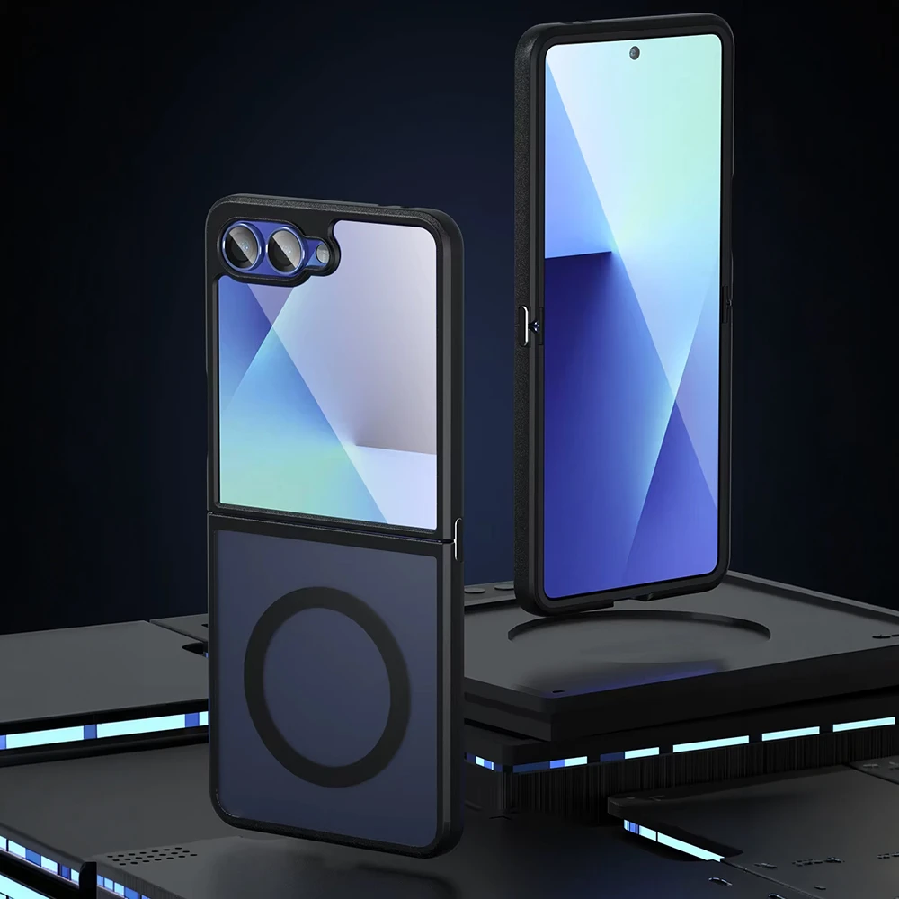 Dėklas Toptel Full Matte Mag Cover Samsung Galaxy Flip 8 juodas