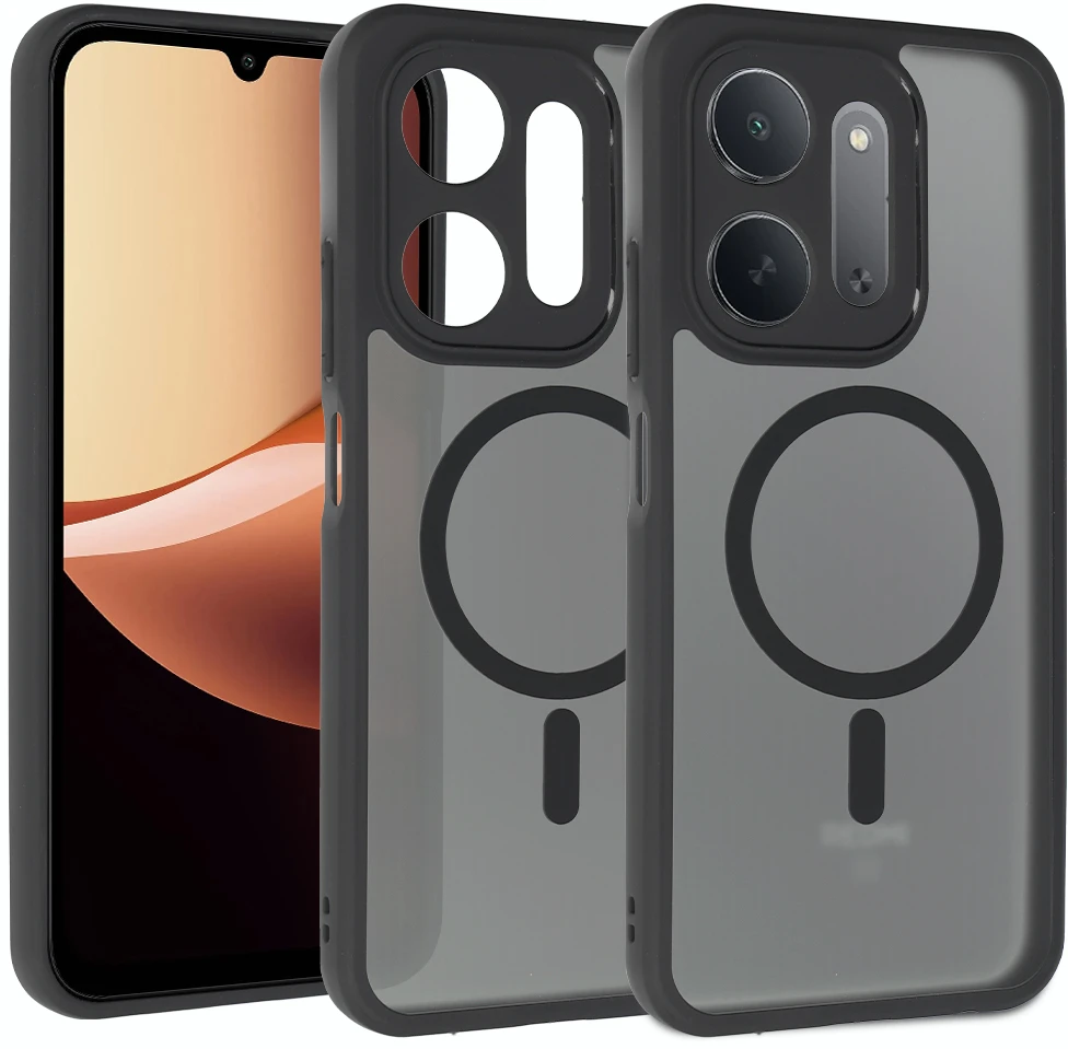 Dėklas Fusion Accessories Full Matte Mag Cover skirtas Xiaomi Redmi 17C juodas