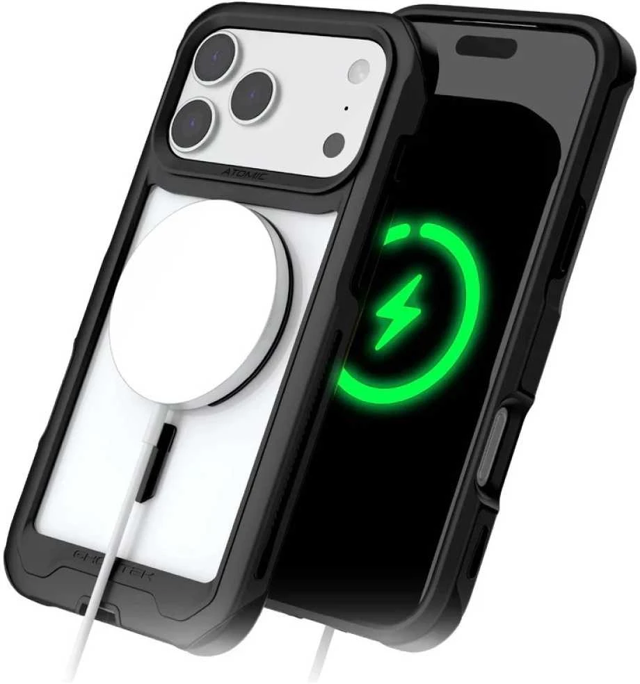 Dėklas Ghostek Atomic Slim MagSafe skirtas Apple iPhone 17 Pro Max juodos spalvos