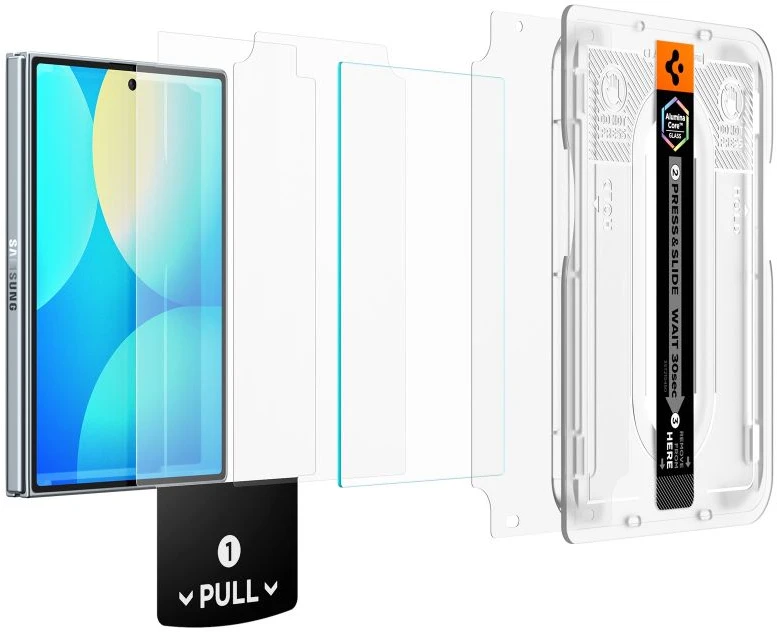 GRŪDINTAS STIKLAS SPIGEN GLAS.TR EZ FIT PRO AC HD GALAXY Z FOLD 8 CLEAR