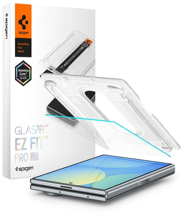 GRŪDINTAS STIKLAS SPIGEN GLAS.TR EZ FIT PRO AC HD GALAXY Z FOLD 8 CLEAR