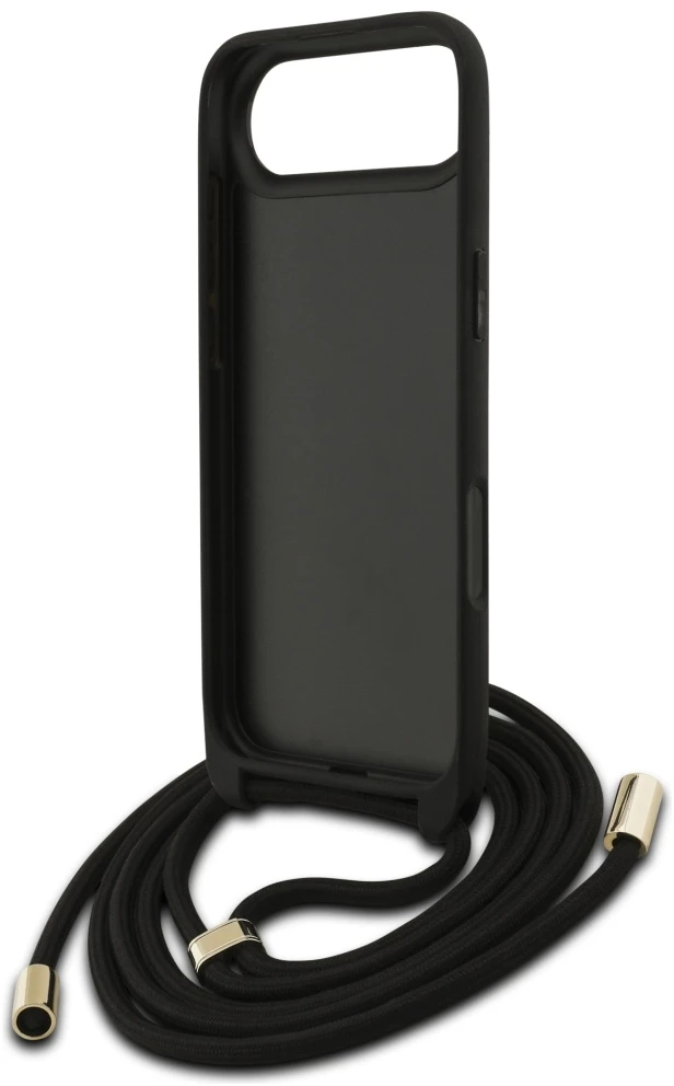 Dėklas Guess 4G Big Logo Cord Stap Crossbody Apple iPhone Air juodos spalvos
