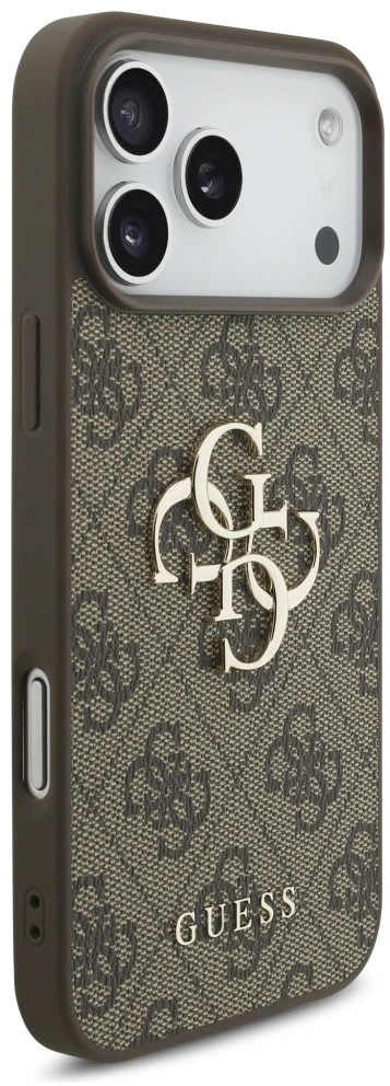 Dėklas Guess 4G Big Logo skirtas iPhone 18 Pro / iPhone 17 Pro Max ruda