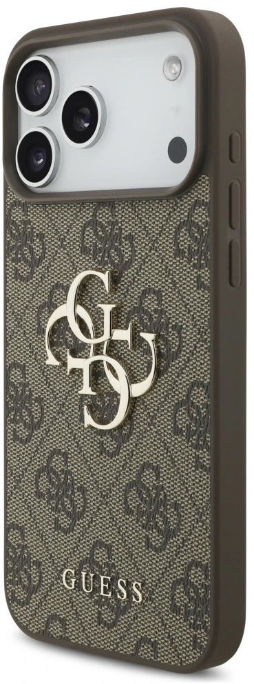 Dėklas Guess 4G Big Logo skirtas iPhone 18 Pro / iPhone 17 Pro Max ruda