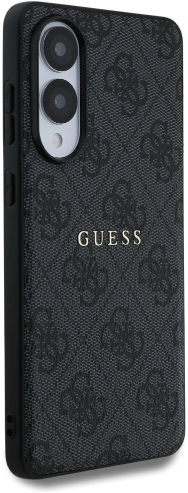 Dėklas Guess 4G Ring Classic Logo MagSafe Samsung Galaxy S25 Edge juodos spalvos