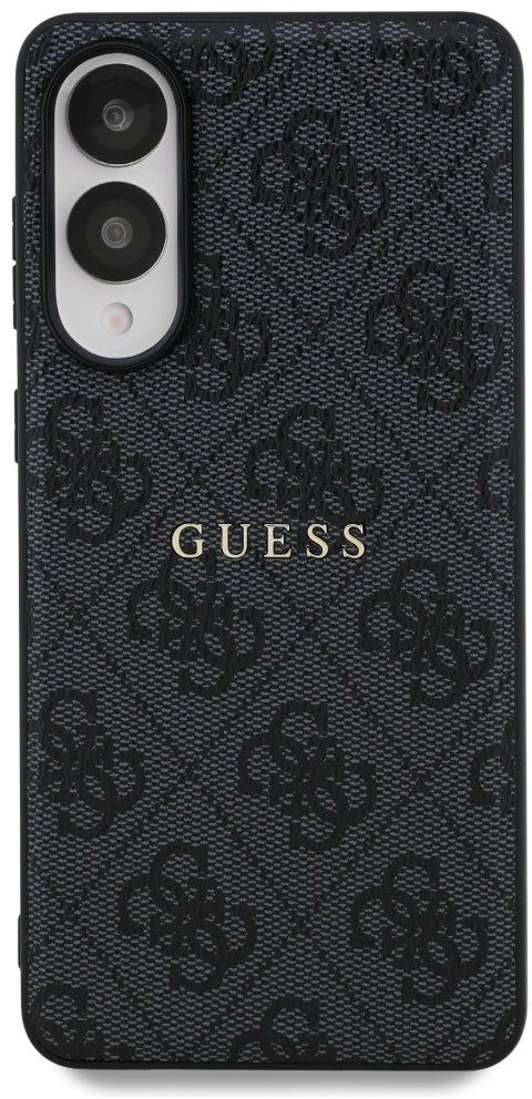 Dėklas Guess 4G Ring Classic Logo MagSafe Samsung Galaxy S25 Edge juodos spalvos