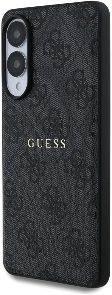 Dėklas Guess 4G Ring Classic Logo MagSafe Samsung Galaxy S25 Edge juodos spalvos