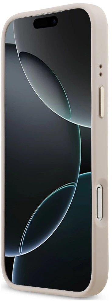 Dėklas Guess 4G Strass Logo MagSafe, skirtas iPhone 18 Pro Max / 17 Pro Max, rožinis